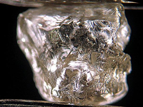 An uncut diamond, as it comes from the mine